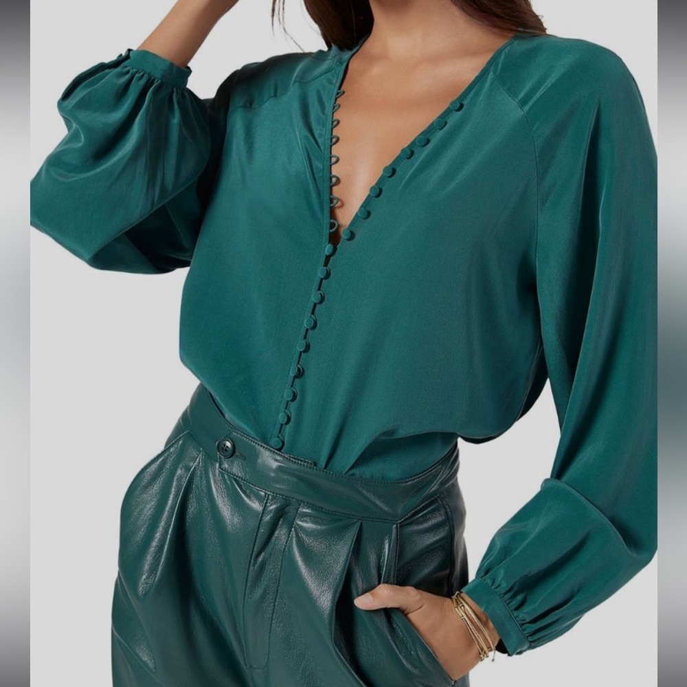 Shariana Silk Georgette Blouse NWOT